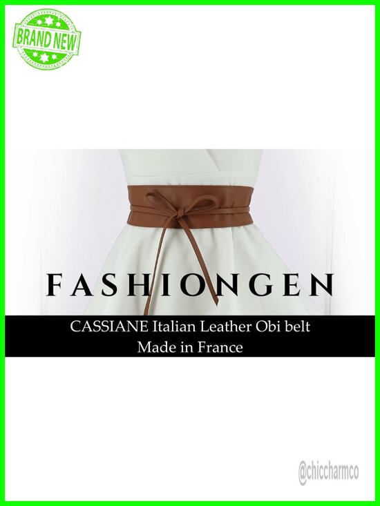 Italian Leather Obi Belt - Adjustable Wide Waist Belt